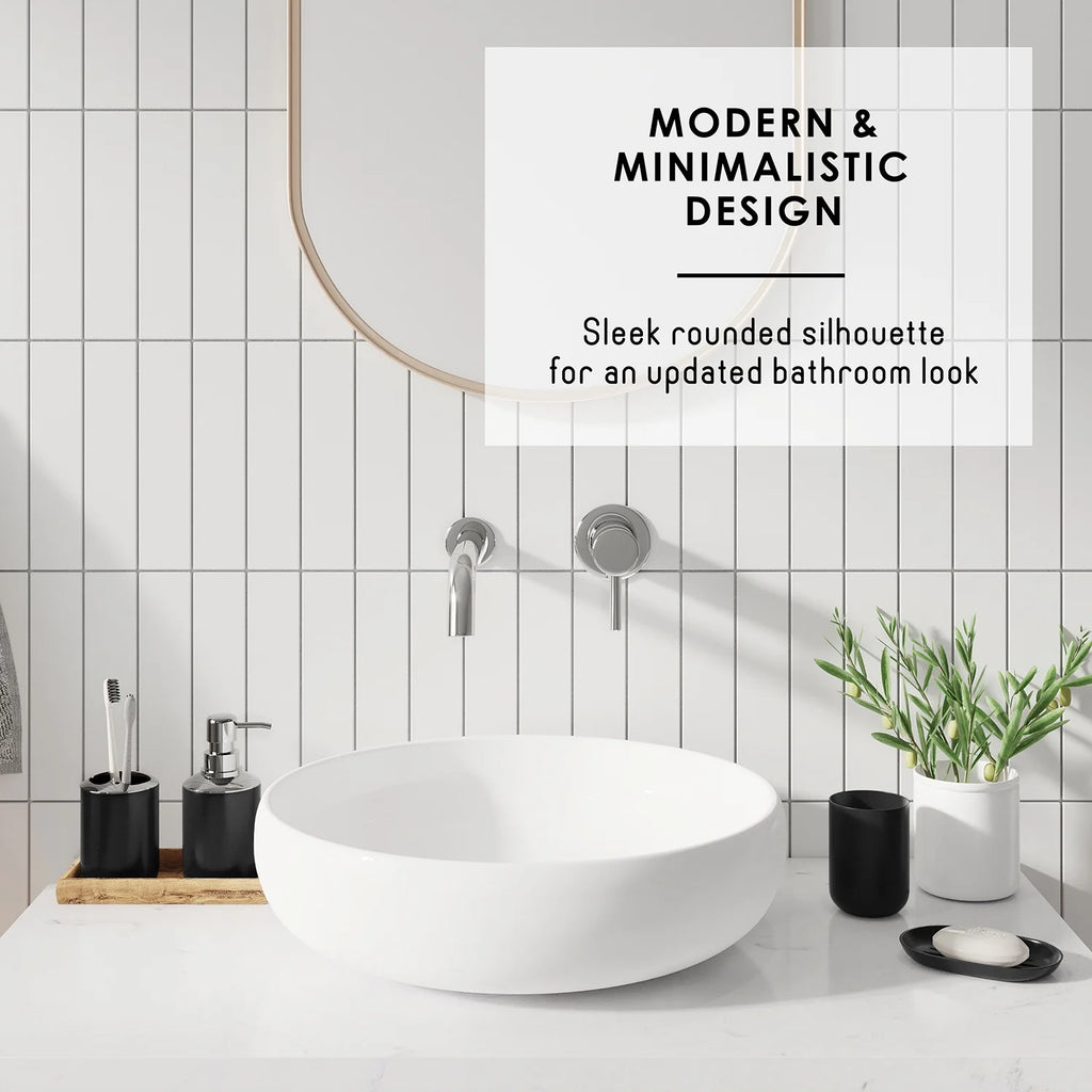 20 Piece Bathroom Accessories Set, Black Bathroom Decor Set