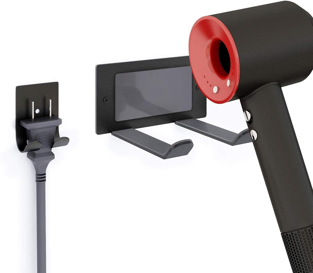 Hair Dryer Holder, Blow Dryer Holder Wall Mounted Fit for Most Hair Dryers