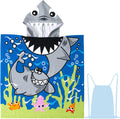 Kids Beach Towel for Boys Girls, Shark Hooded Bath Towel Wrap, Toddler Pool Towel with Hood