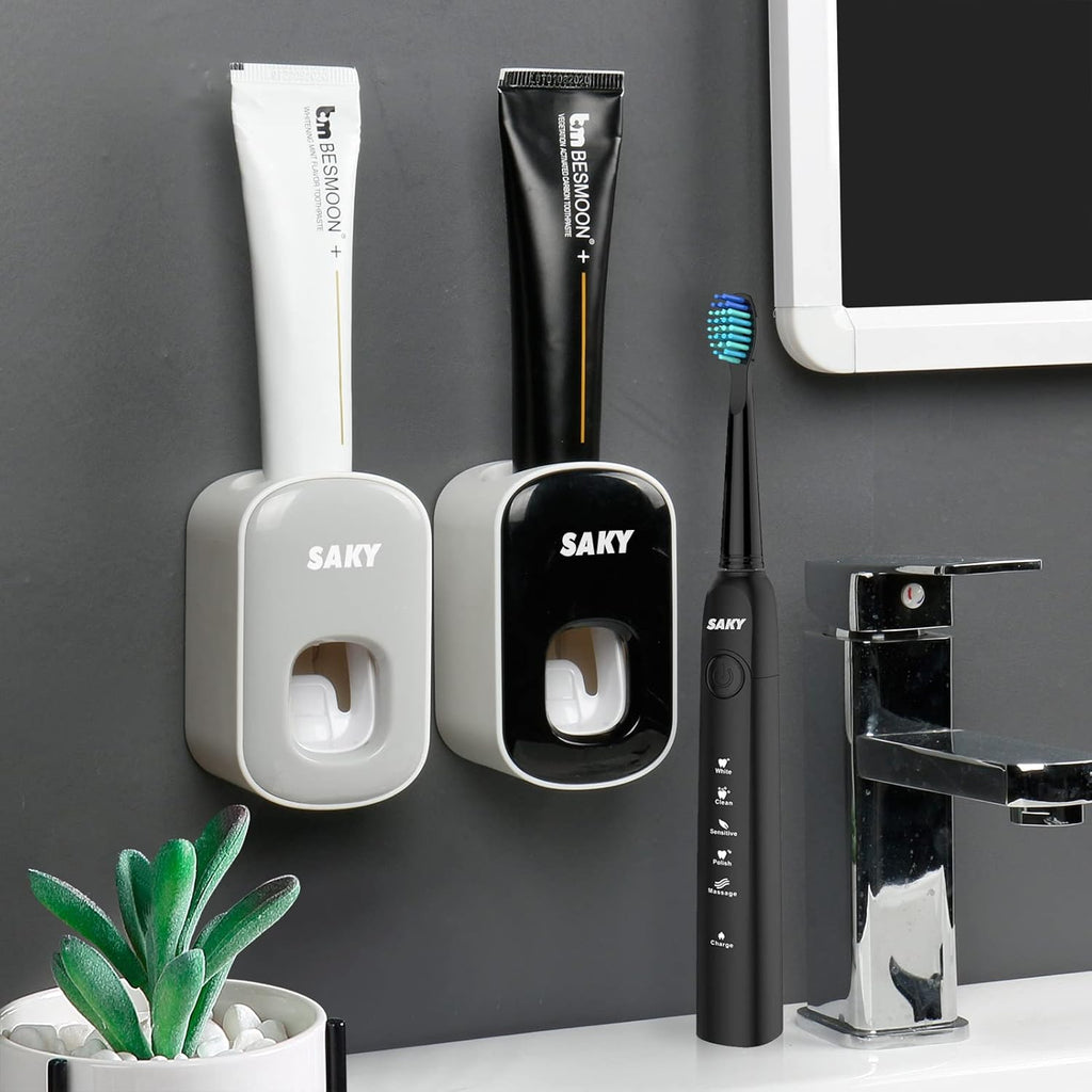 Toothpaste Dispenser and Electric Toothbrush Set