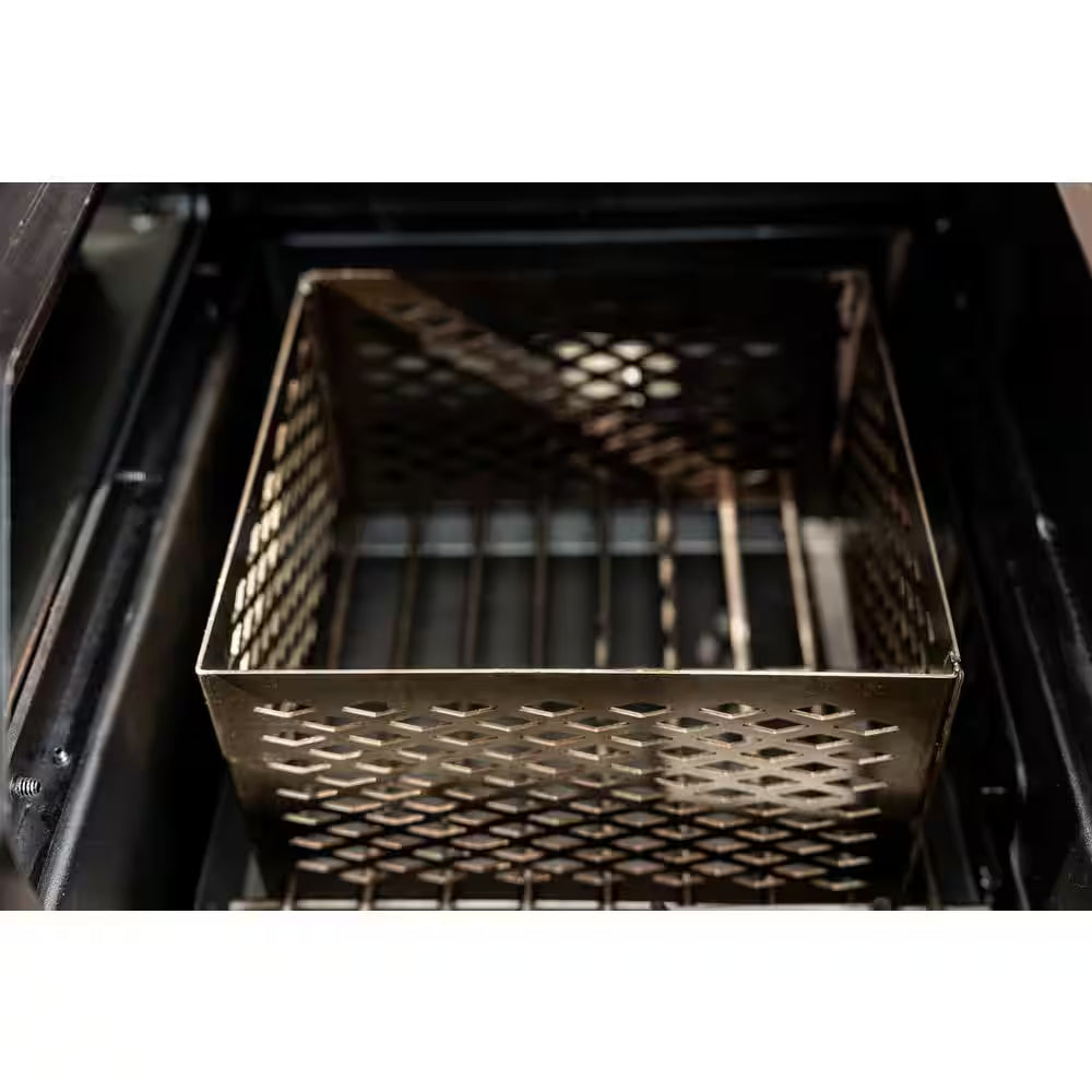 Oakford 1150 Pro 3-Burner Propane Gas and Offset Charcoal Smoker Combo Grill in Black