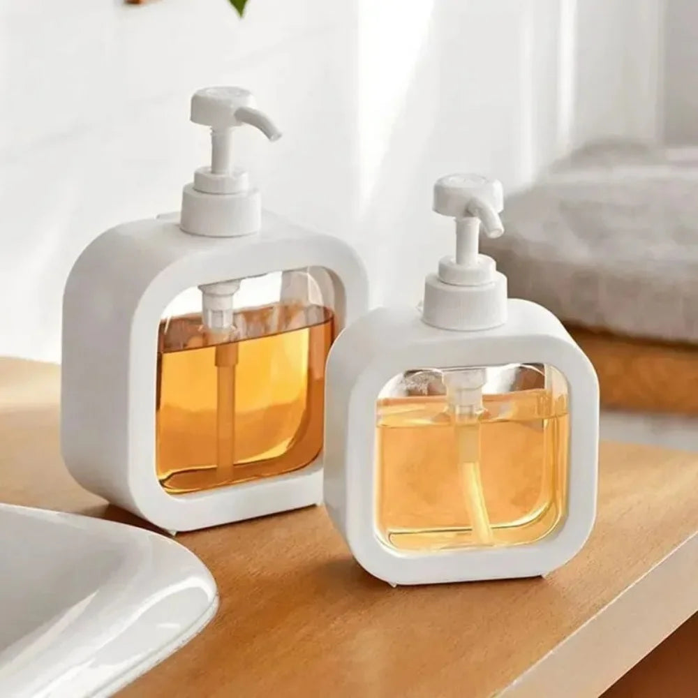 500/300Ml Soap Dispenser White Liquid Lotion Hand Pump Soap Dispenser Refillable Shampoo Bottle Plastic Hand Soap Dispenser