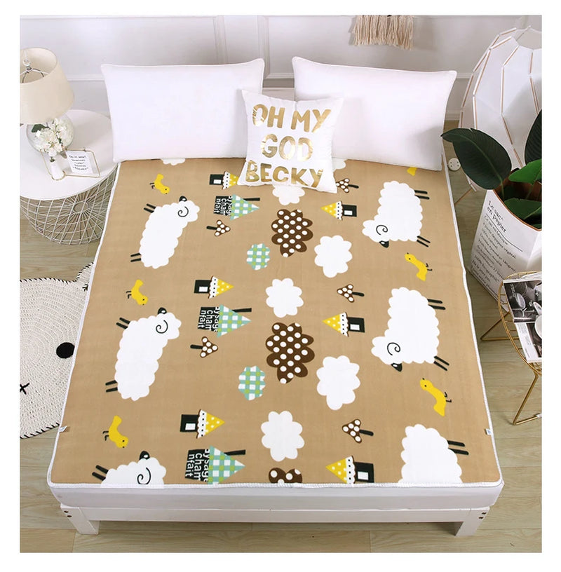 Electric Blanket 110/220V Automatic Protection Type Thickening Electric Blanket Body Warmer Heated Blanket Electric Mat Carpet