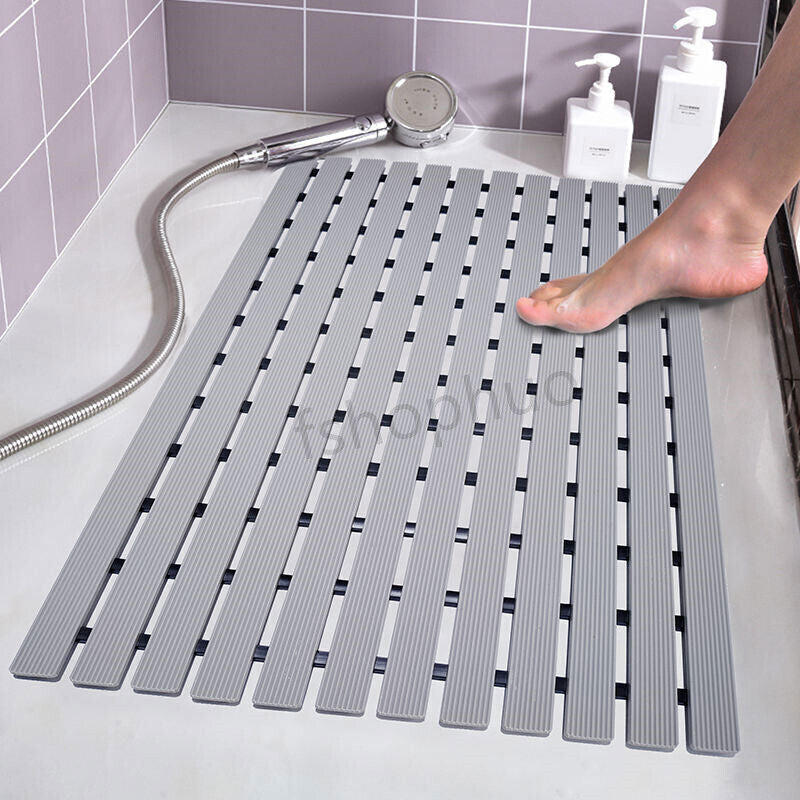 Premium Bath Mat Tub Shower Mat Non Slip PVC Bathroom Floor Pad Anti-Bacterial