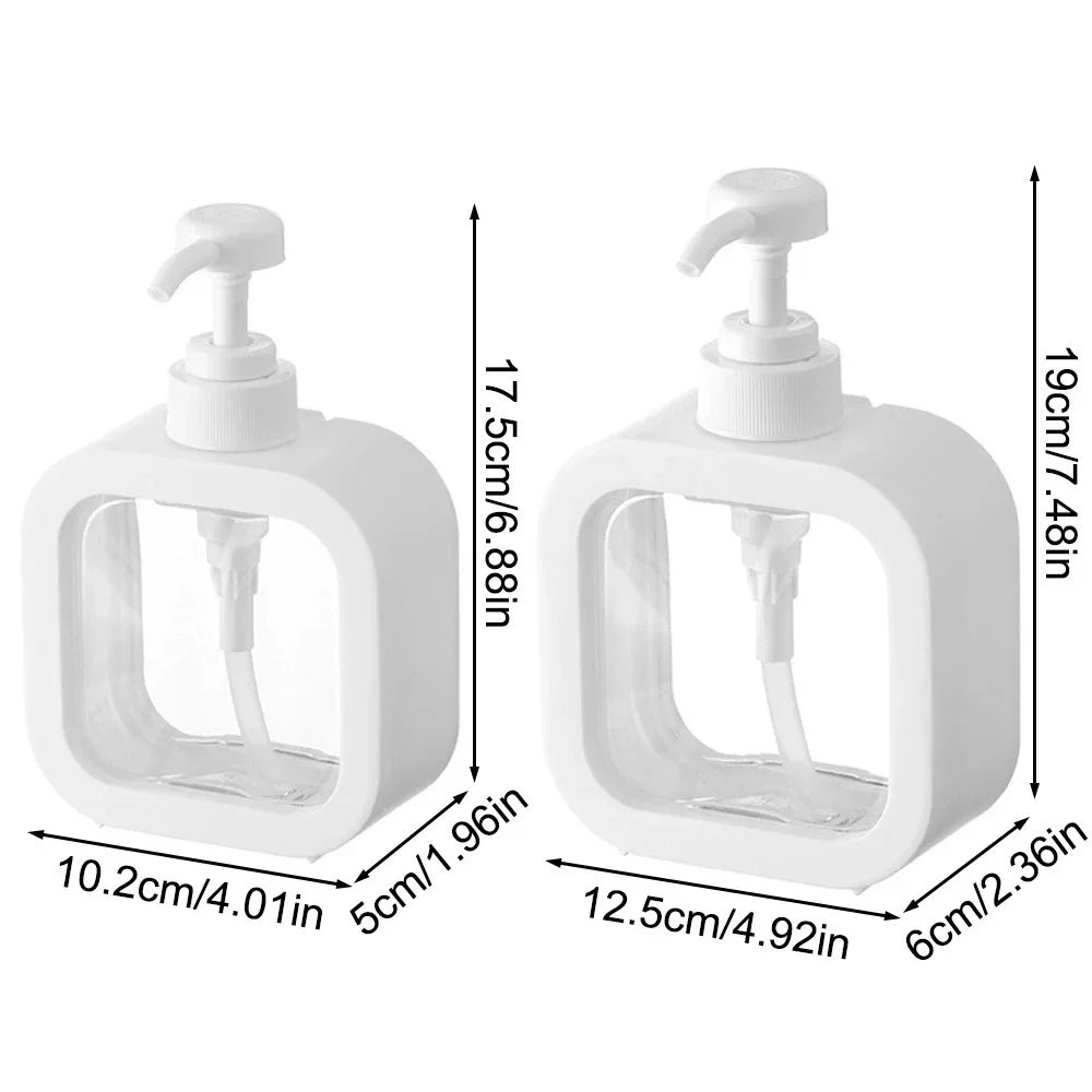 500/300Ml Soap Dispenser White Liquid Lotion Hand Pump Soap Dispenser Refillable Shampoo Bottle Plastic Hand Soap Dispenser