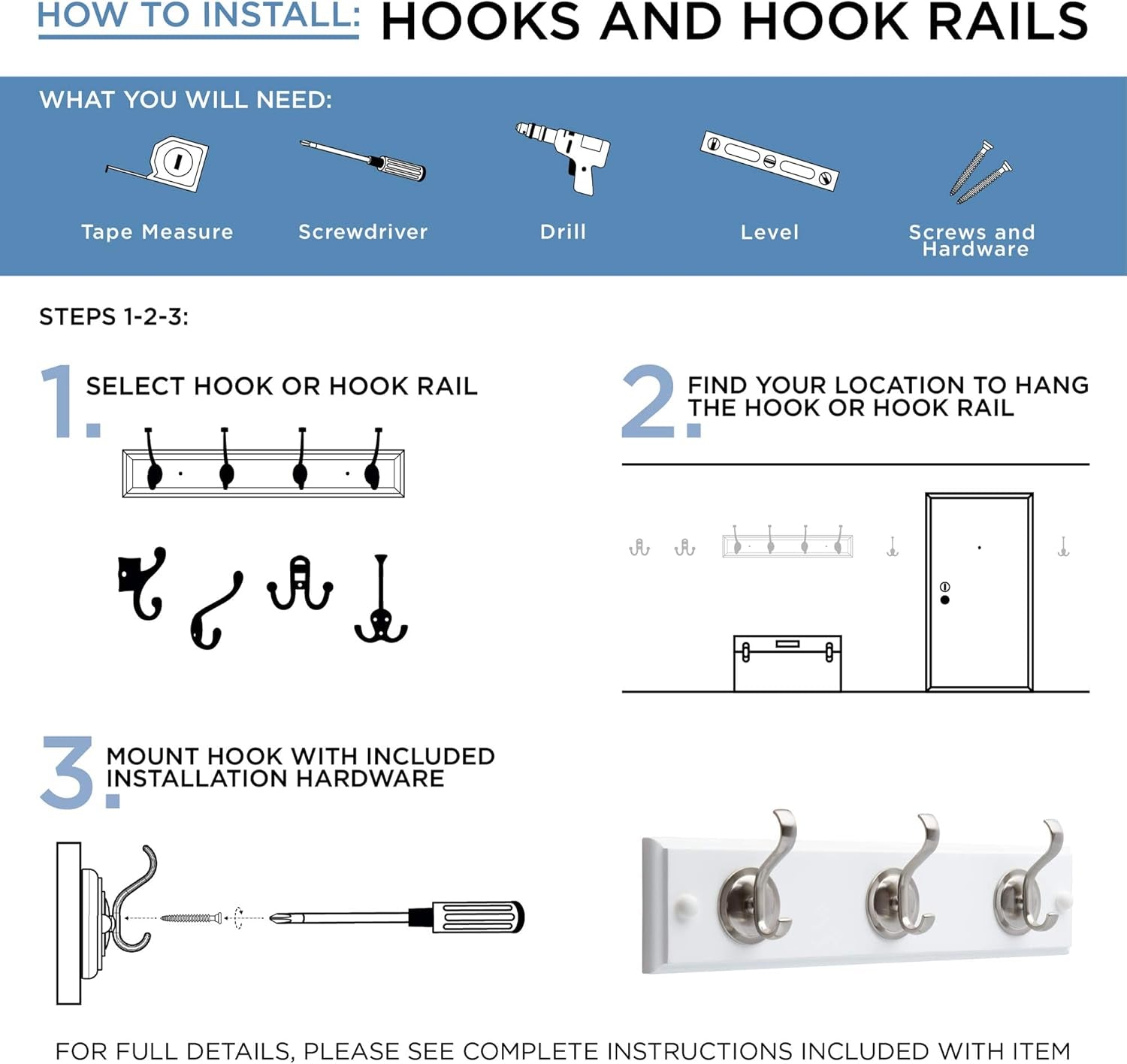 B59103Z-CHR-C Single Prong Robe Hook, Polished Chrome