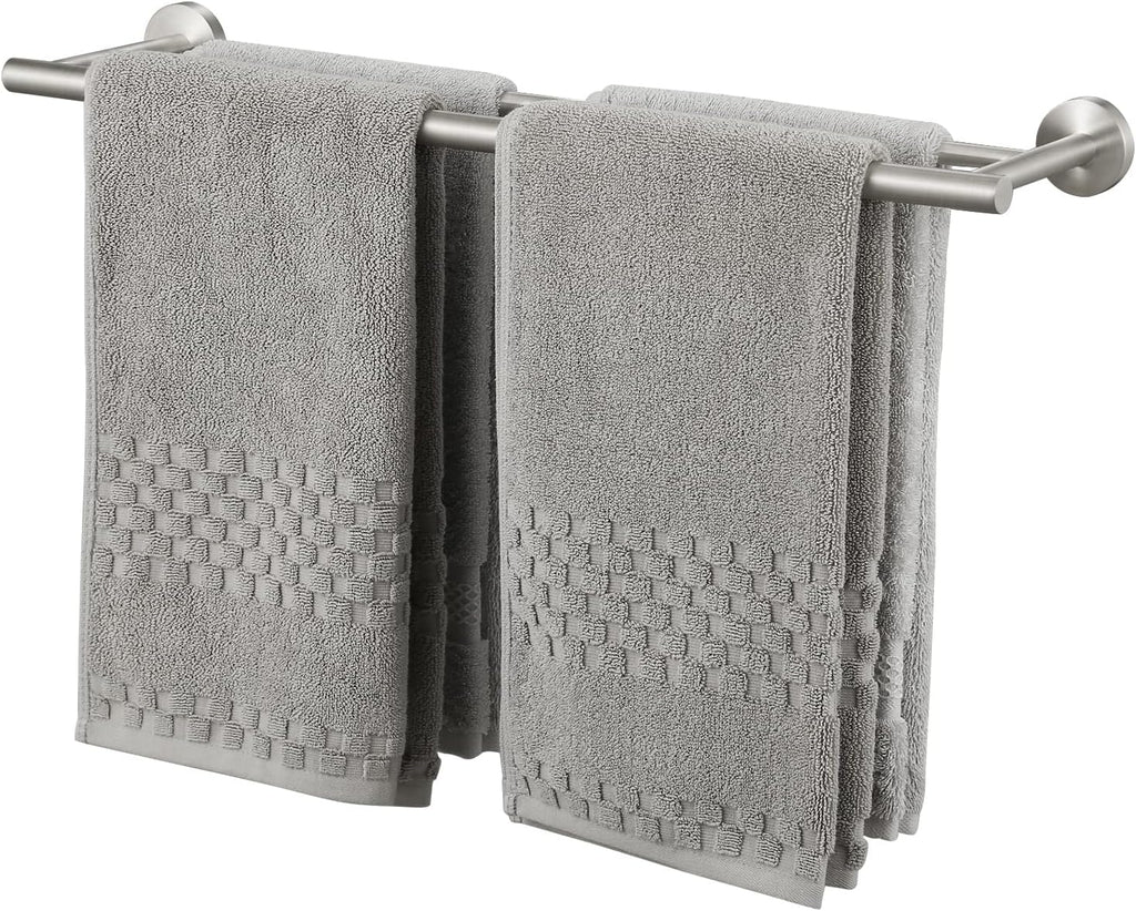 Double Towel Bar 23.6 Inch Bathroom Kitchen Towel Holder Dual Towel Rod Rustproof Wall Mount SUS304 Stainless Steel Brushed Finish, A2001S60-2