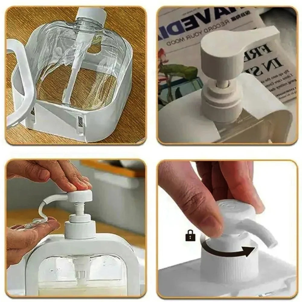 500/300Ml Soap Dispenser White Liquid Lotion Hand Pump Soap Dispenser Refillable Shampoo Bottle Plastic Hand Soap Dispenser