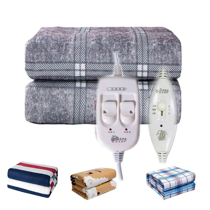 Electric Blanket 110/220V Automatic Protection Type Thickening Electric Blanket Body Warmer Heated Blanket Electric Mat Carpet