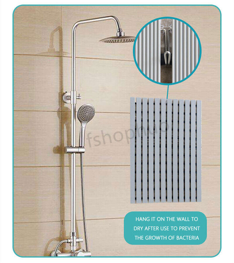 Premium Bath Mat Tub Shower Mat Non Slip PVC Bathroom Floor Pad Anti-Bacterial