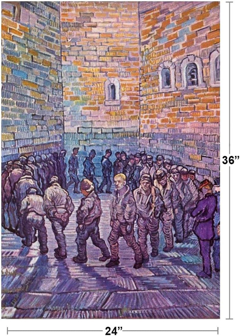 Vincent Van Gogh Prisoners Exercising Cool Wall Art Print Poster 24X36