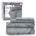 4 Piece Twin XL Bed Sheets Set - Luxury Soft Microfiber Bed Sheets Set Deep Pocket - Twin XL, Grey