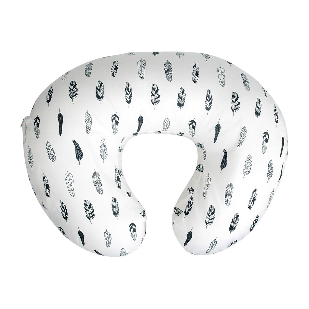 BABY Nursing Pillow Cover Slipcover,Soft and Comfortable,Feathers Design,Maternity Breastfeeding Newborn Infant Feeding Cushion Cover ZT01
