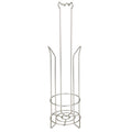 Freestanding Toilet Paper Holder and Dispenser in Satin Nickel
