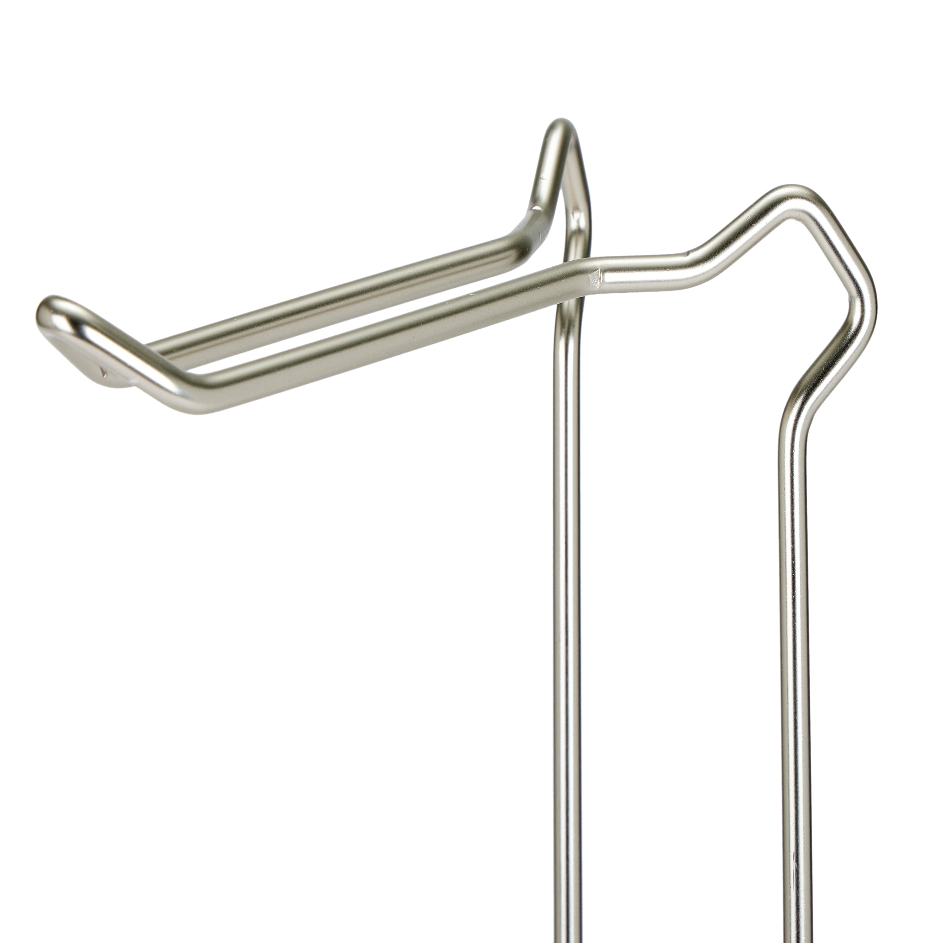 Freestanding Toilet Paper Holder and Dispenser in Satin Nickel