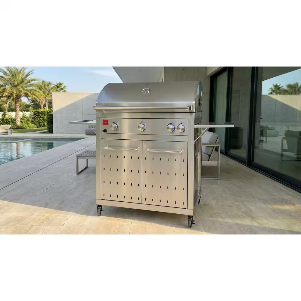 Premium 4-Burner Natural Gas Grill in 304 Stainless Steel