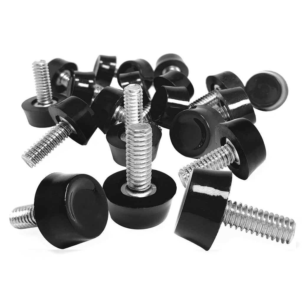 1/4"-20 Leg Levelers, Adjustable Furniture Feet, Adjustable Furniture Leveler, Screw on Leveling Feet, Furniture Legs, Adjustable Chair Glide, Screw in Glides for Table, 20 Pcs Pack