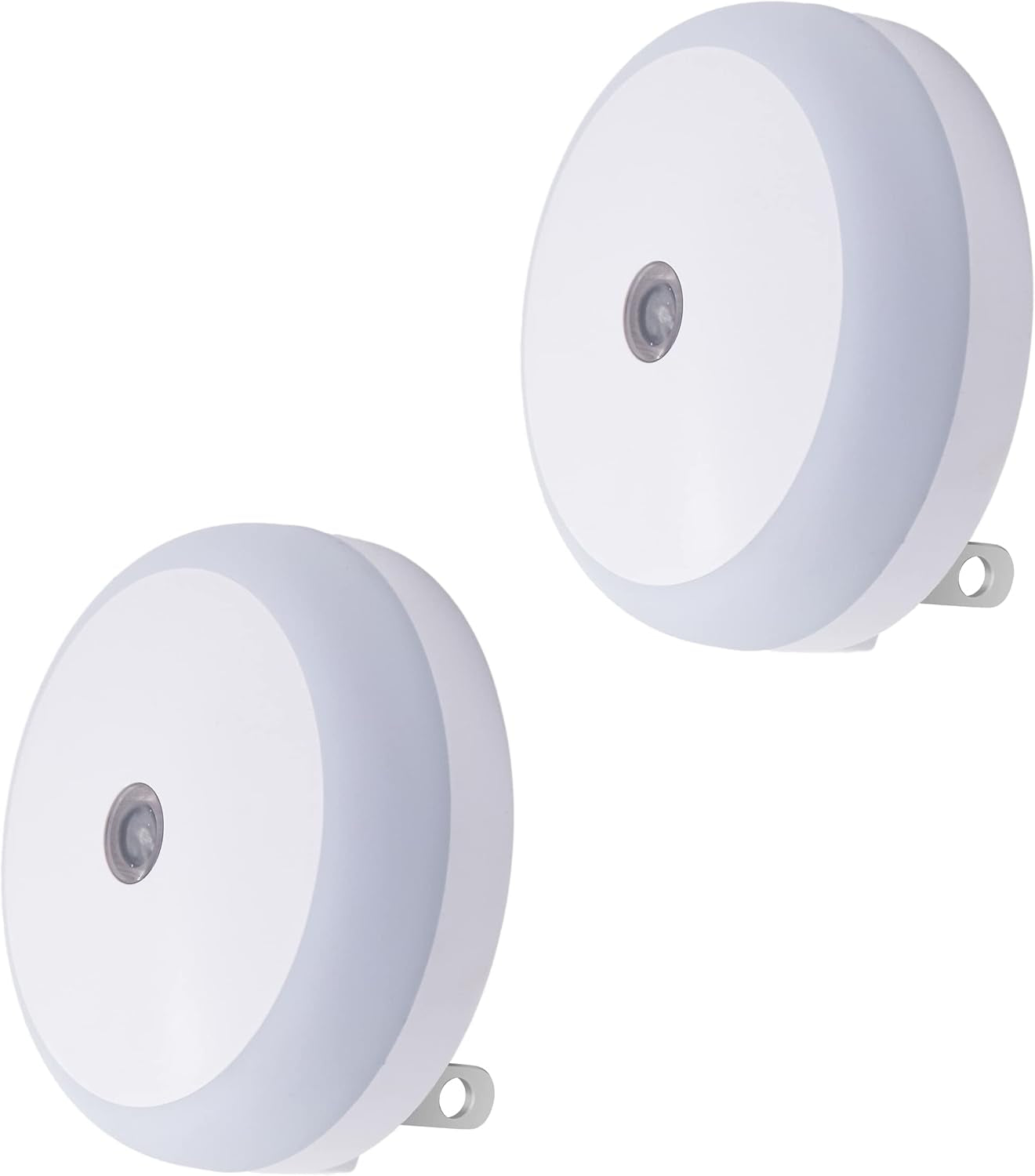 LED Night Light Blue, Light Sensor, Calm Blue Light, Easy on Eyes, Decorative, Night Light Plug into Wall for Bedroom, Bathroom, Kitchen, Hallways, Rooms for Kids, Baby, Children, 2 Pack