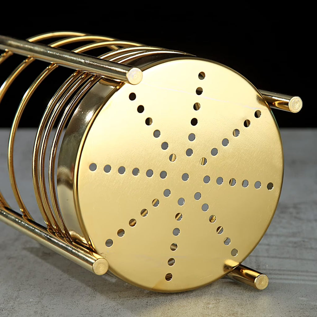 Gold 38 Pieces Silicone Kitchen Utensils Set with Sturdy Stainless Steel Utensil Holder