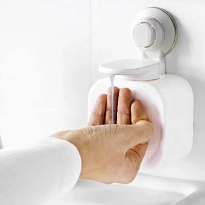 Soap Dispenser Bathroom Suction Cup Soap Dispenser Wall Mounted,Hand Soap Dispenser for Liquid Soap, Body Wash, Настенный