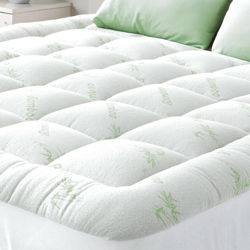 Niagara Sleep Solution Bamboo Full Size Mattress Topper, Mattress Pad, Mattress Cover 54X75 Inches