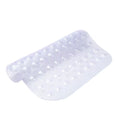 Microban Protected 14.5 In. W X 26.75 In. L Vinyl Inside-The-Tub Bubble Bath Mat in Clear