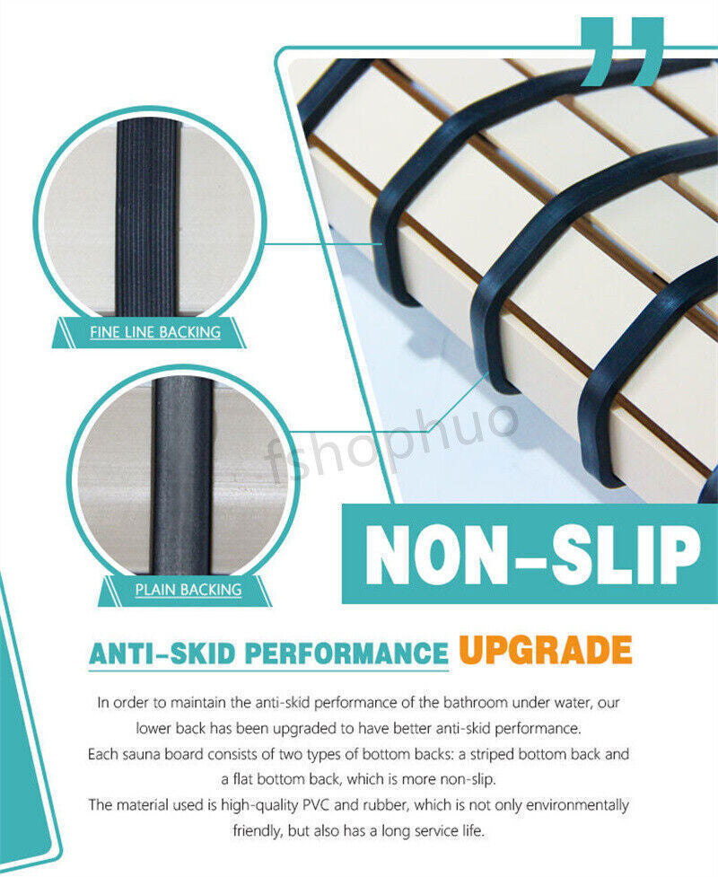 Premium Bath Mat Tub Shower Mat Non Slip PVC Bathroom Floor Pad Anti-Bacterial