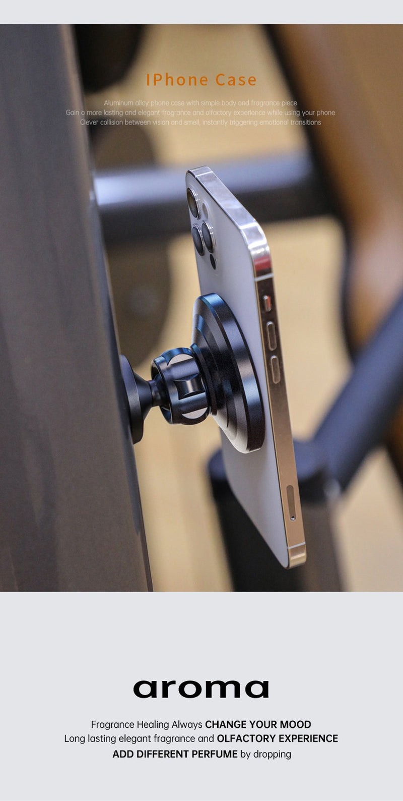 Bracket Gym Kitchen Bathroom Magnetic Suction Bracket Can Rotate 360 Degrees Portable Phone Holder