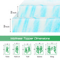 2-3 Inch Gel Memory Foam Mattress Topper Full Size Cooling Mattress Soft and Breathable Bed Topper School Bedroom Furniture
