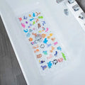 Cartoon Kids Bath Mat - Non Slip Bathtub Mat 35X16 Inch XL Large Size Tub Mats anti Slip Shower Mats for Bathroom Floor (Zoo)