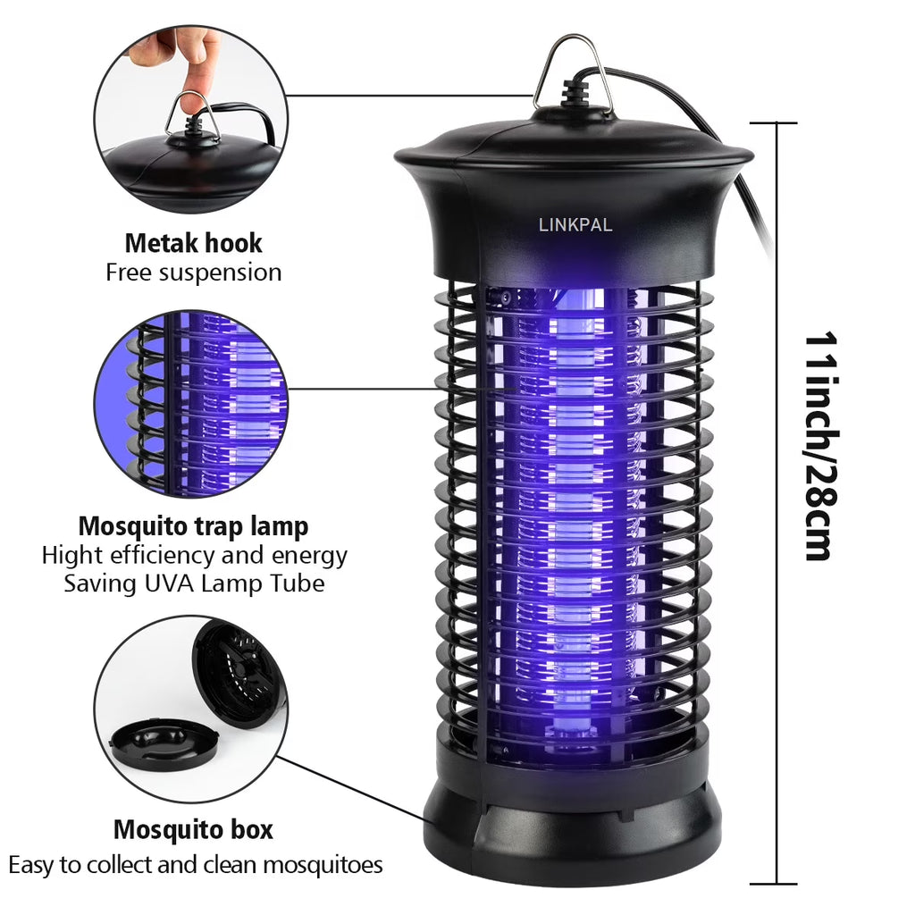 Electric Bug Zapper, Powerful Insect Killer, Mosquito Zappers, Mosquito Lamp, Light-Emitting Flying Insect Trap for Indoor